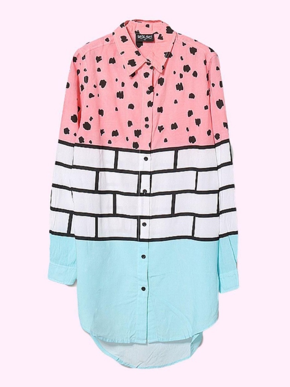 Lazy Oaf scribble brick shirt tunic NWT M/L - Picture 15 of 15
